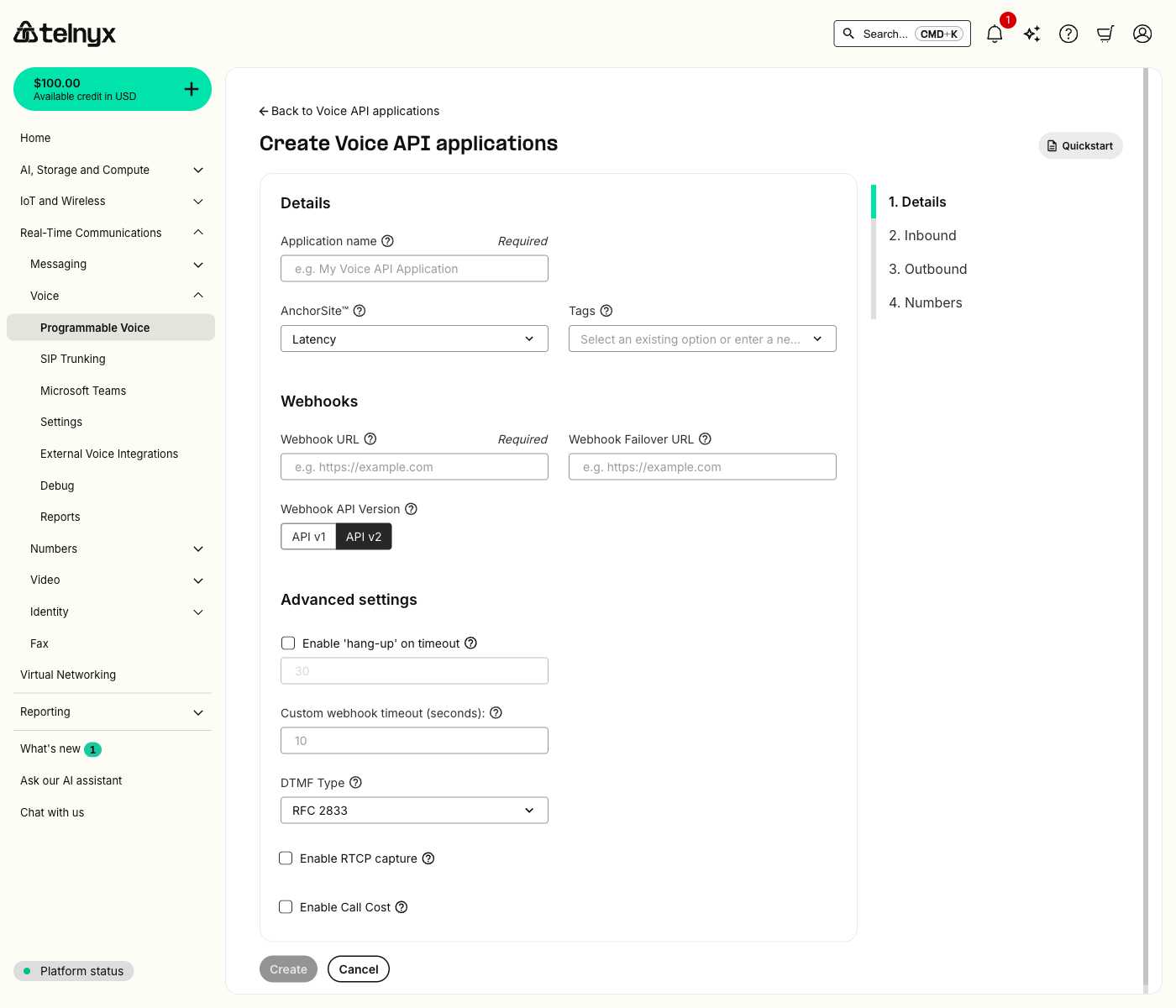 Create Voice App