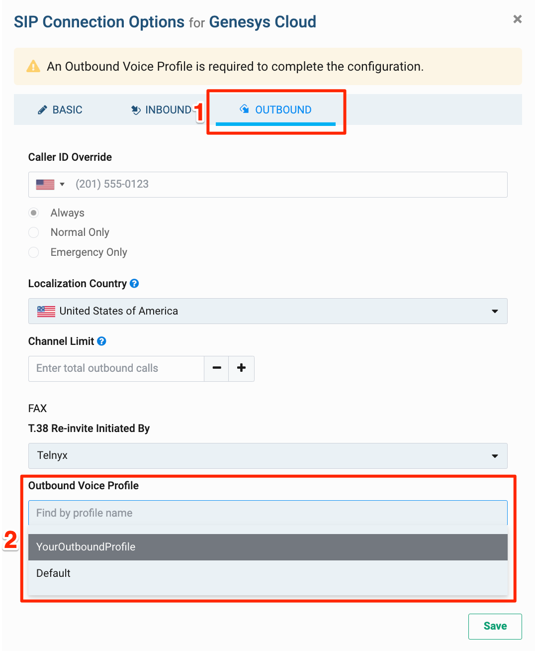 Genesys Cloud &amp; Telnyx SIP Connection Options