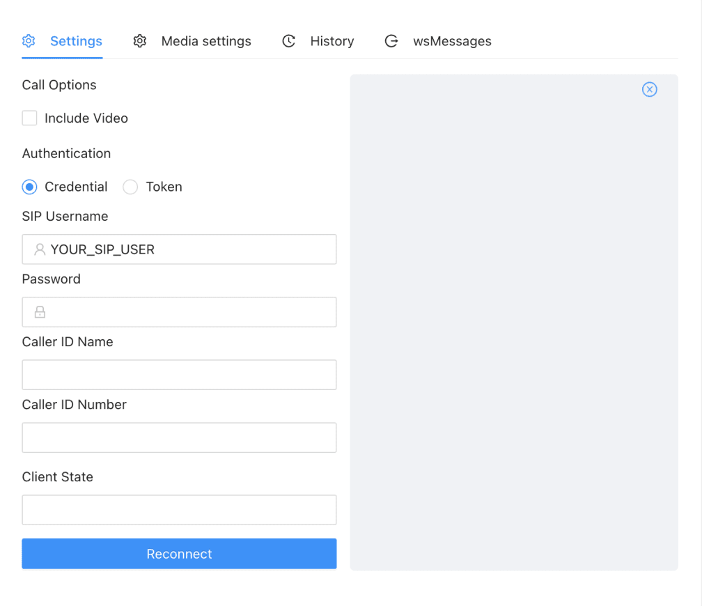 WebRTC Setting