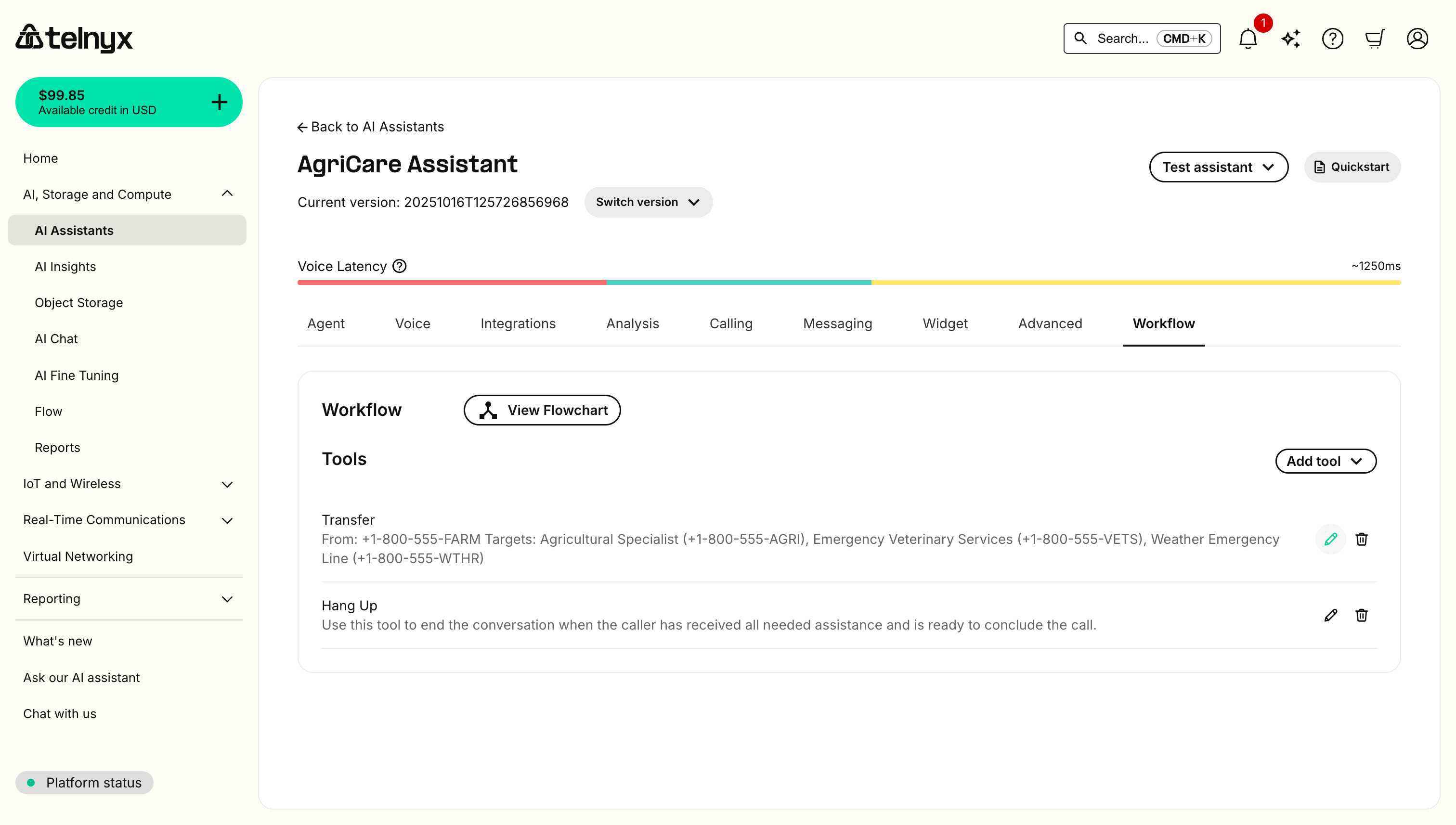 Tool edit icon highlighted in the tools list
